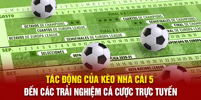 Tác động của Kèo Nhà Cái 5 đến các trải nghiệm cá cược trực tuyến